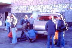 Fixing Beer Can Tailpipe 1979.JPG